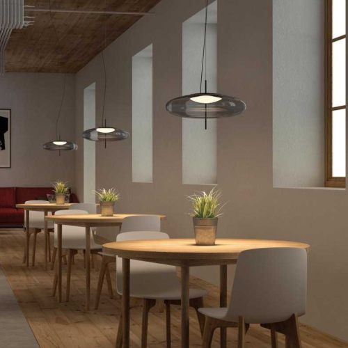 Sleek. Subtle. Striking. A pendant light that blends minimal design with atmospheric warmth. Perfect for cafés, dining spaces, or anywhere calm meets character.  Design that doesn’t shout—just shines.